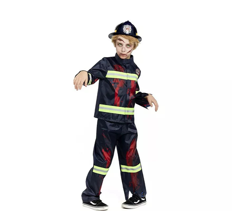 Translation missing: pt-PT.Disfraz de Bombero Zombie para niños