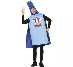 Fato de garrafa de capitão Vodka para homem