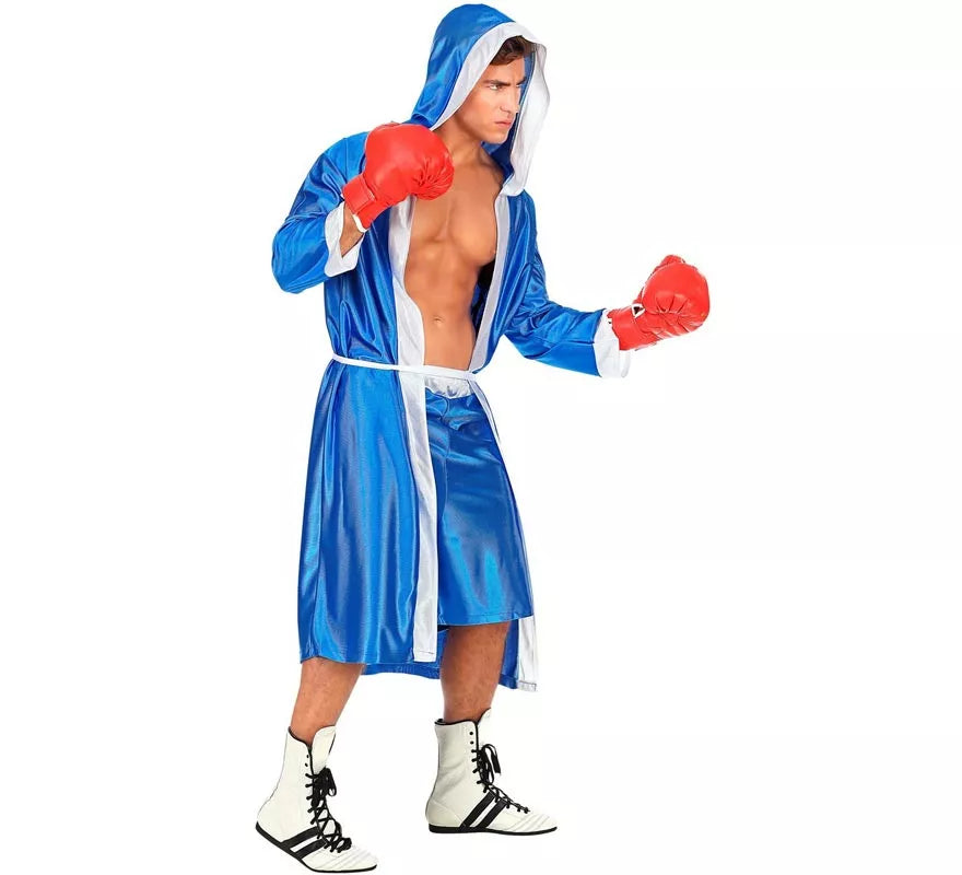 Translation missing: pt-PT.Disfraz de Boxeador azul y blanco para hombre