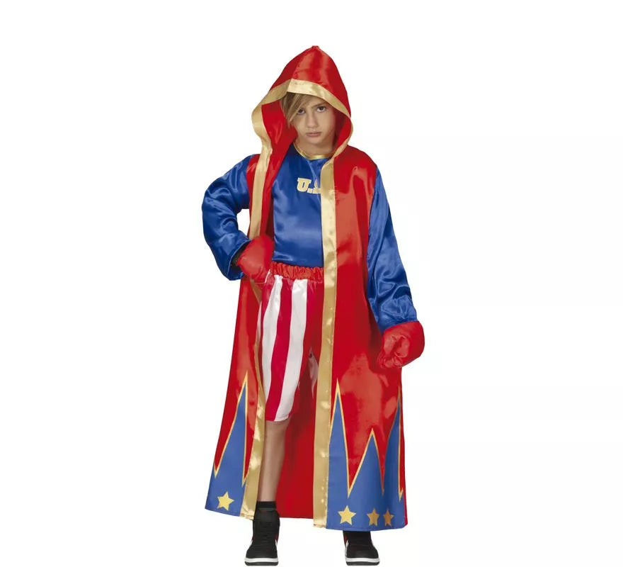 Translation missing: pt-PT.Disfraz de Boxeador Azul y Rojo para niños