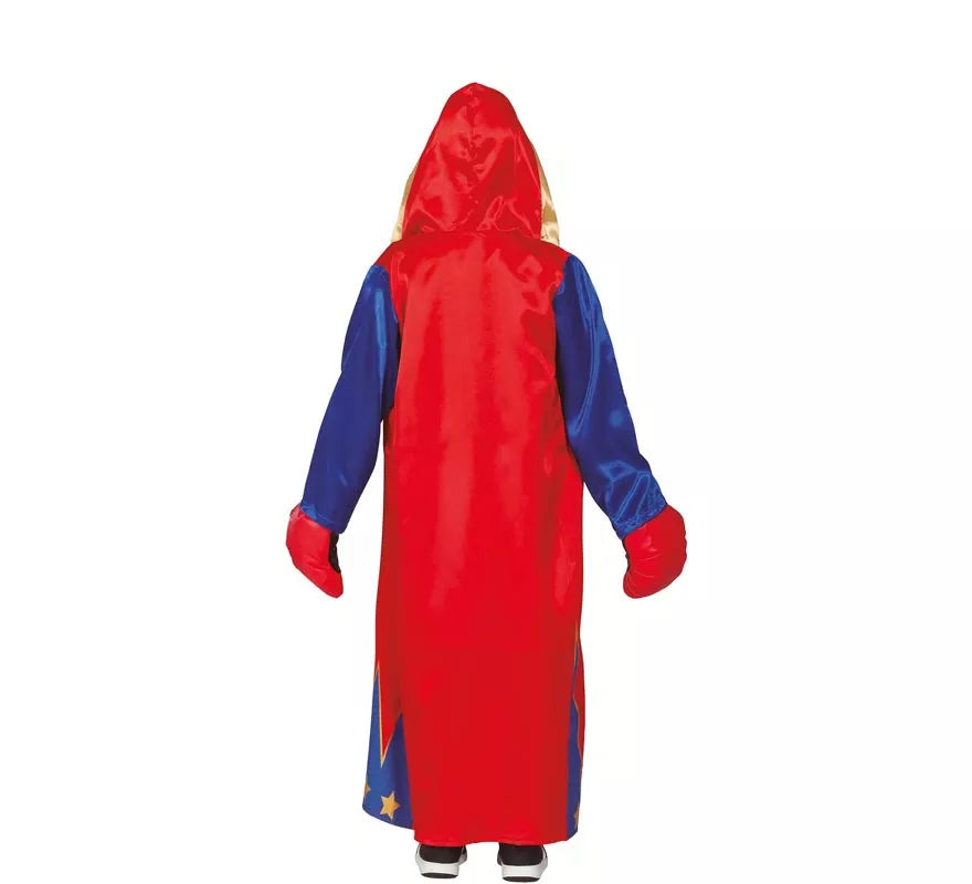 Translation missing: pt-PT.Disfraz de Boxeador Azul y Rojo para niños