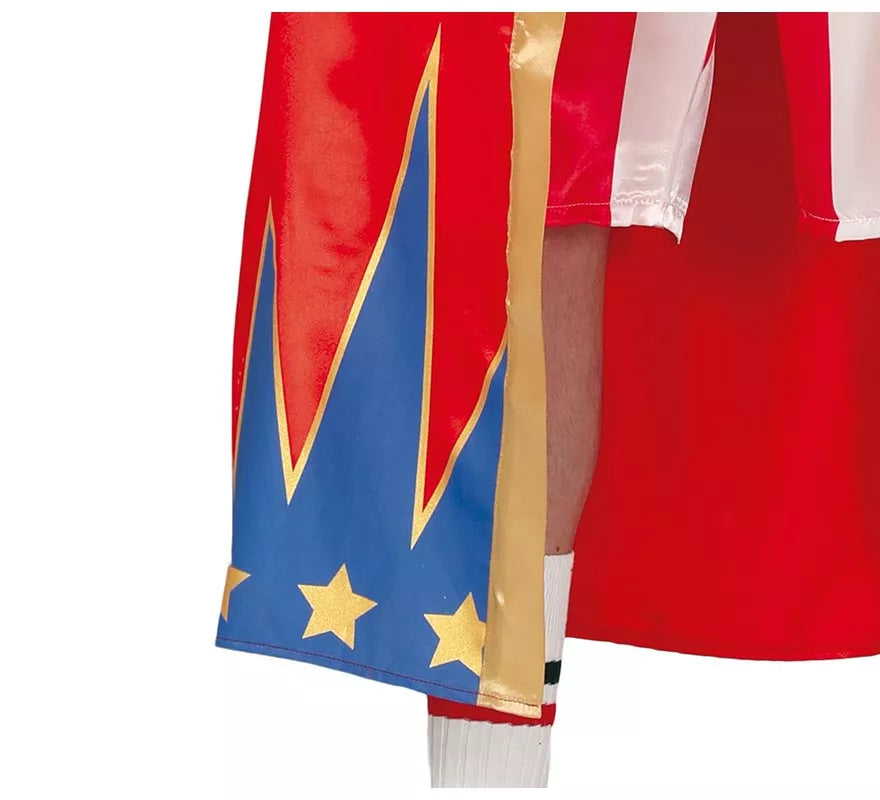 Translation missing: pt-PT.Disfraz de Boxeador Rojo y Azul para hombre