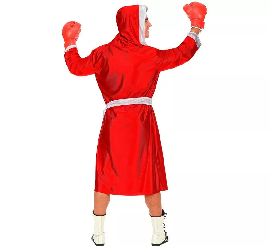 Translation missing: pt-PT.Disfraz de Boxeador rojo y blanco para hombre