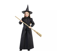 Traje de Bruxa Negra Clássica para Menina