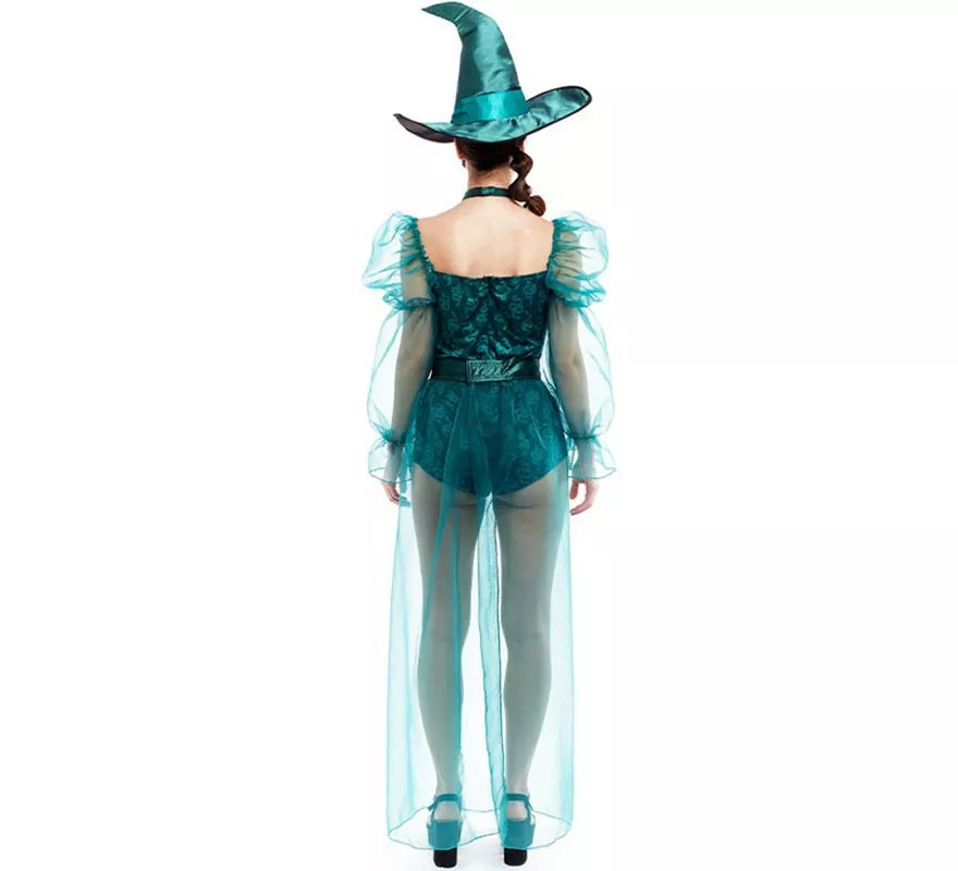 Translation missing: pt-PT.Disfraz de Bruja con transparencias para mujer