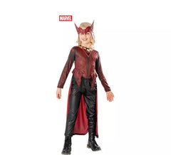 Fato de Feiticeira Escarlate Deluxe Vermelho para menina