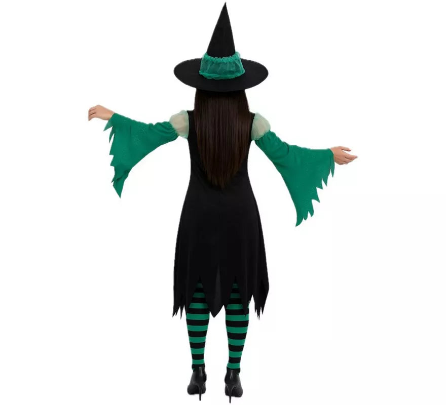Translation missing: pt-PT.Disfraz de Bruja Esmeralda verde para mujer