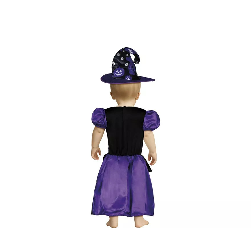 Translation missing: pt-PT.Disfraz de Bruja Misteriosa púrpura para niña y bebé