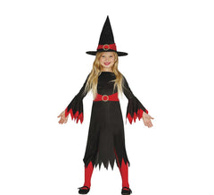 Fato de bruxa negra para menina