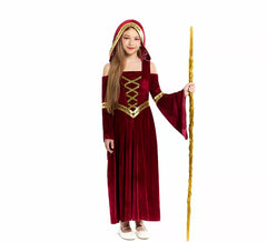 Fato de Bruxa Sacerdotisa para Meninas