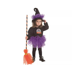Fato de bruxa tutu para menina