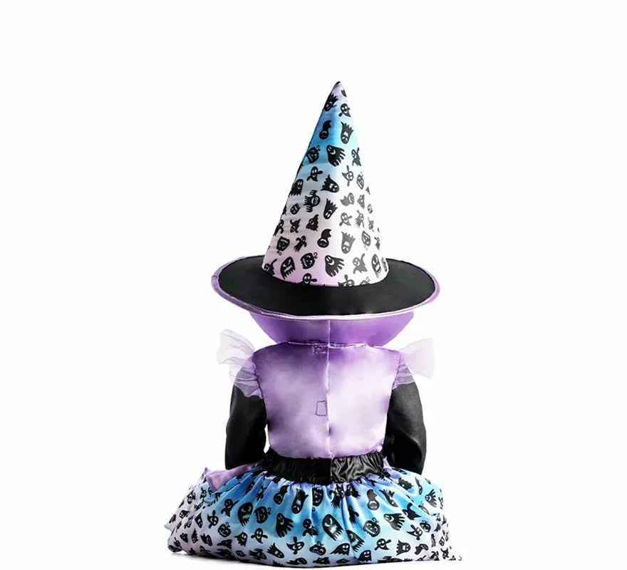 Translation missing: pt-PT.Disfraz de Brujita lila con Estampado para bebé