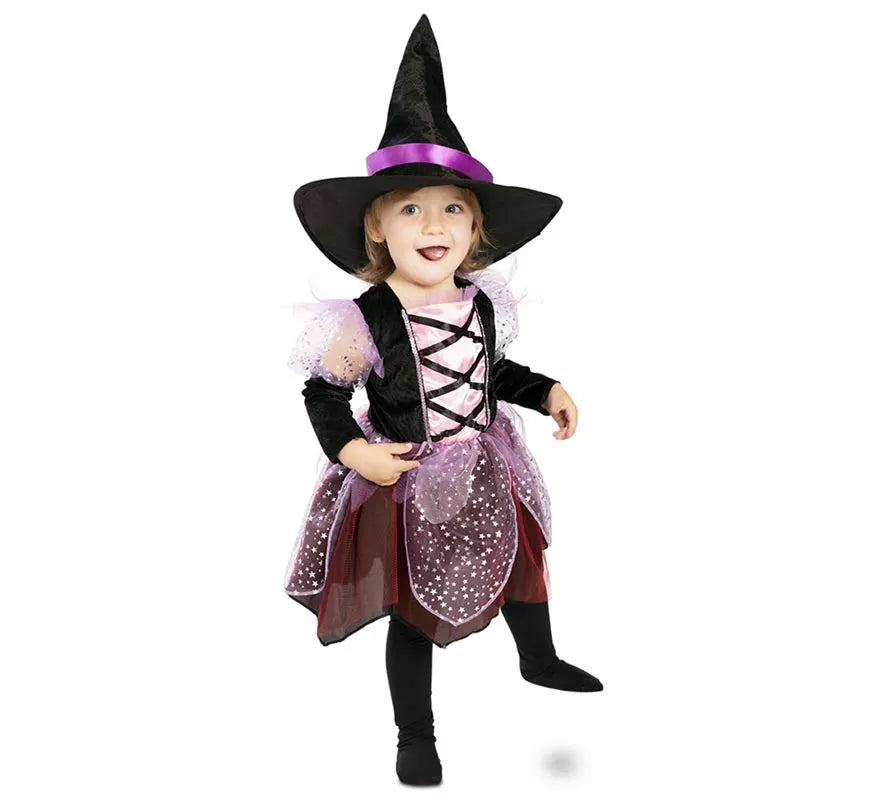 Translation missing: pt-PT.Disfraz de Brujita Morada para bebé y niña