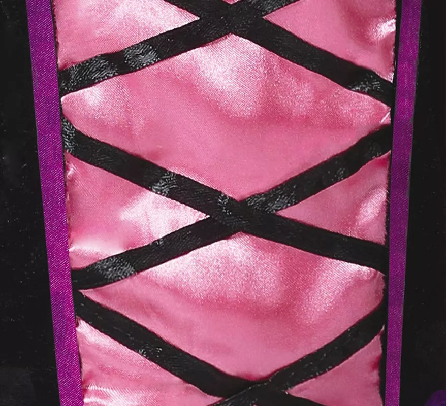 Disfraz de Brujita rosa y negro para bebé