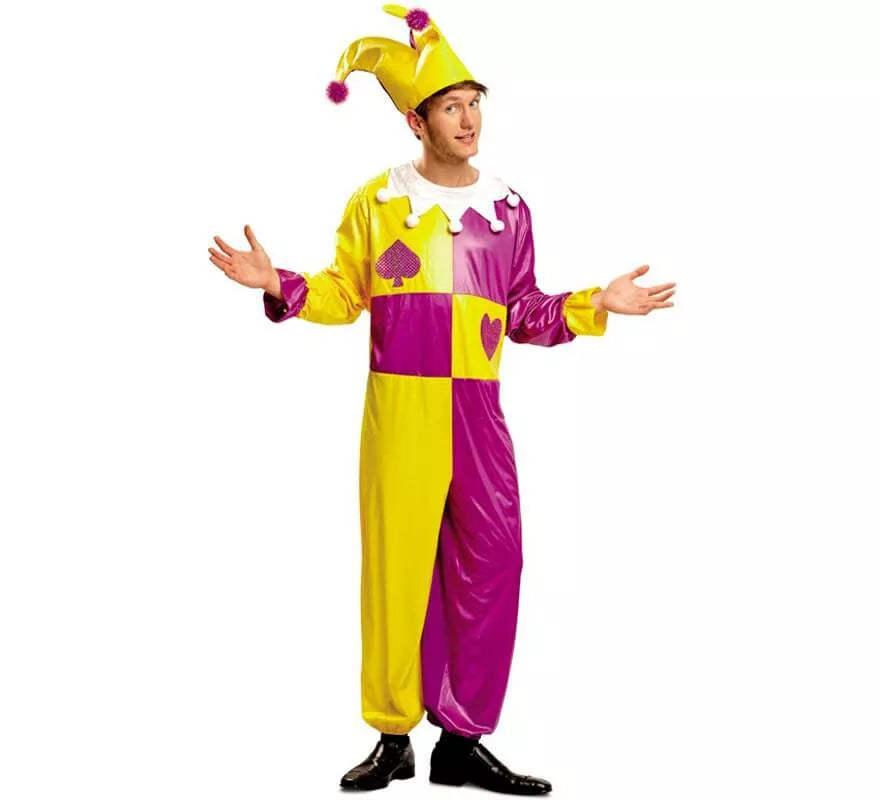 Translation missing: pt-PT.Disfraz de Bufón o Joker para Hombre talla M-L