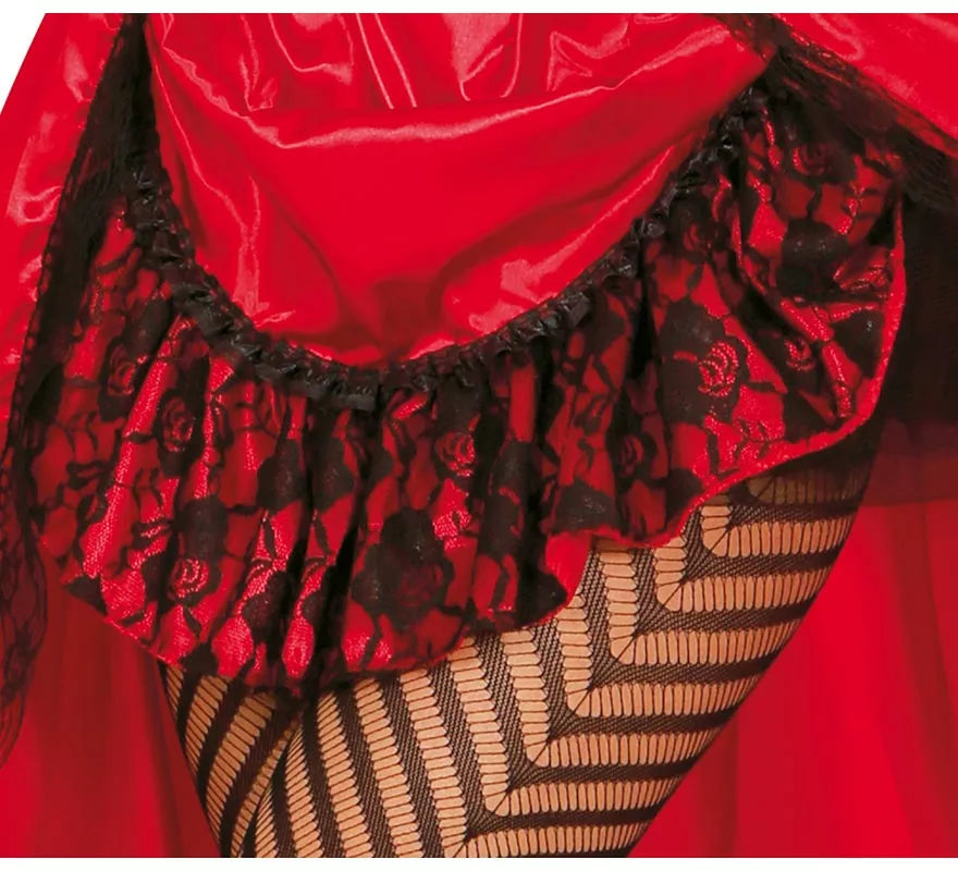 Translation missing: pt-PT.Disfraz de Burlesque Can-can rojo para mujer