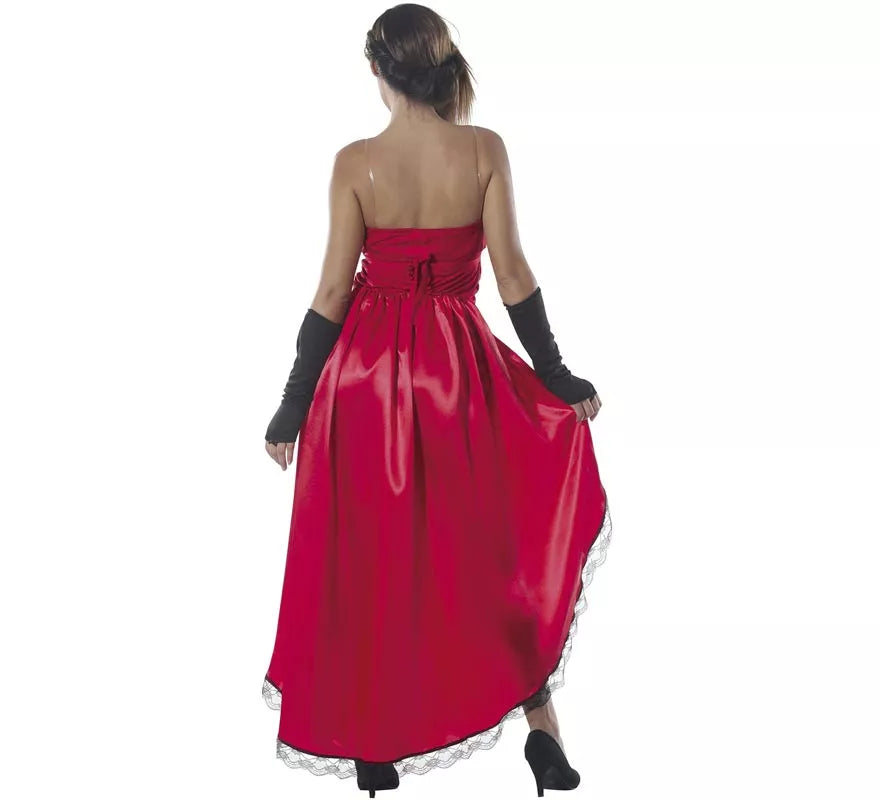 Translation missing: pt-PT.Disfraz de Burlesque Can-can rojo para mujer