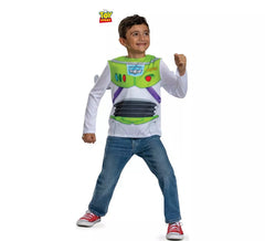 Fato de zumbido lightyear clássico com asas para menino