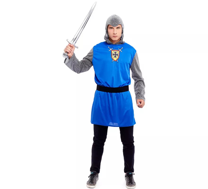 Translation missing: pt-PT.Disfraz de Caballero Azul Medieval para hombre