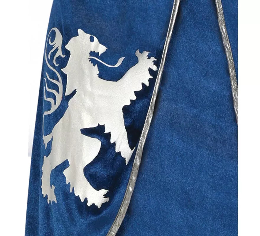 Translation missing: pt-PT.Disfraz de Guerrera Medieval azul y plateado para mujer