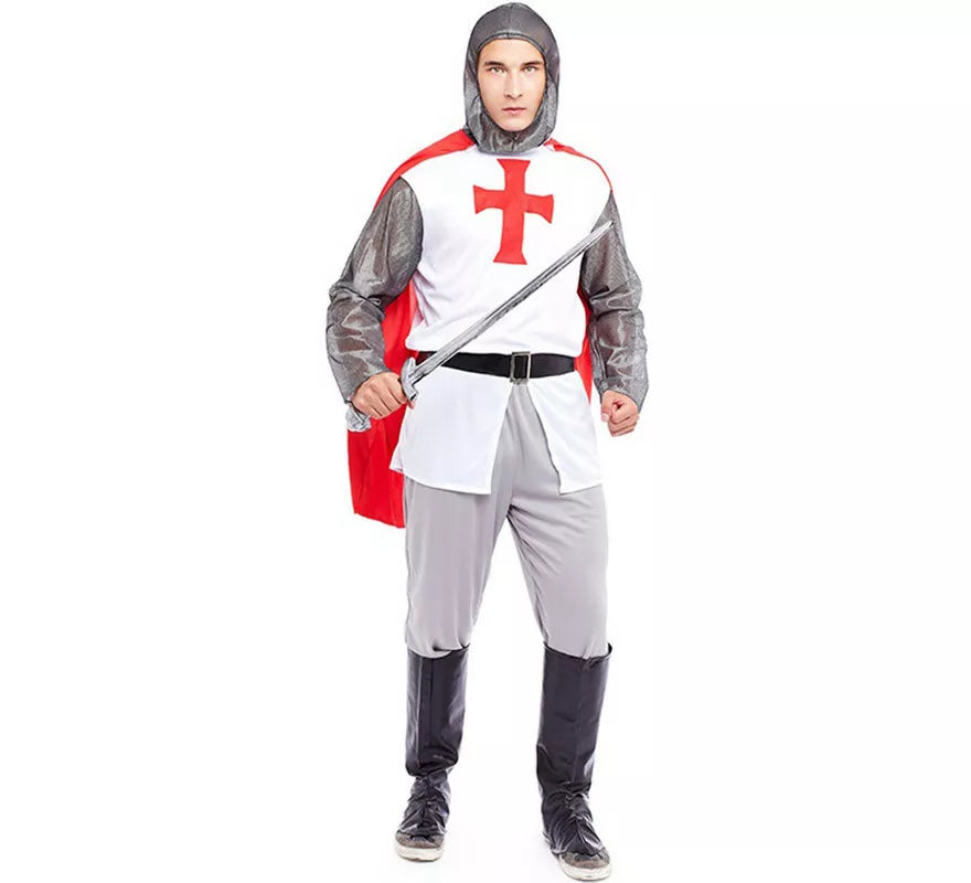 Disfraz de Caballero Cruzadas Cristianas para hombre
