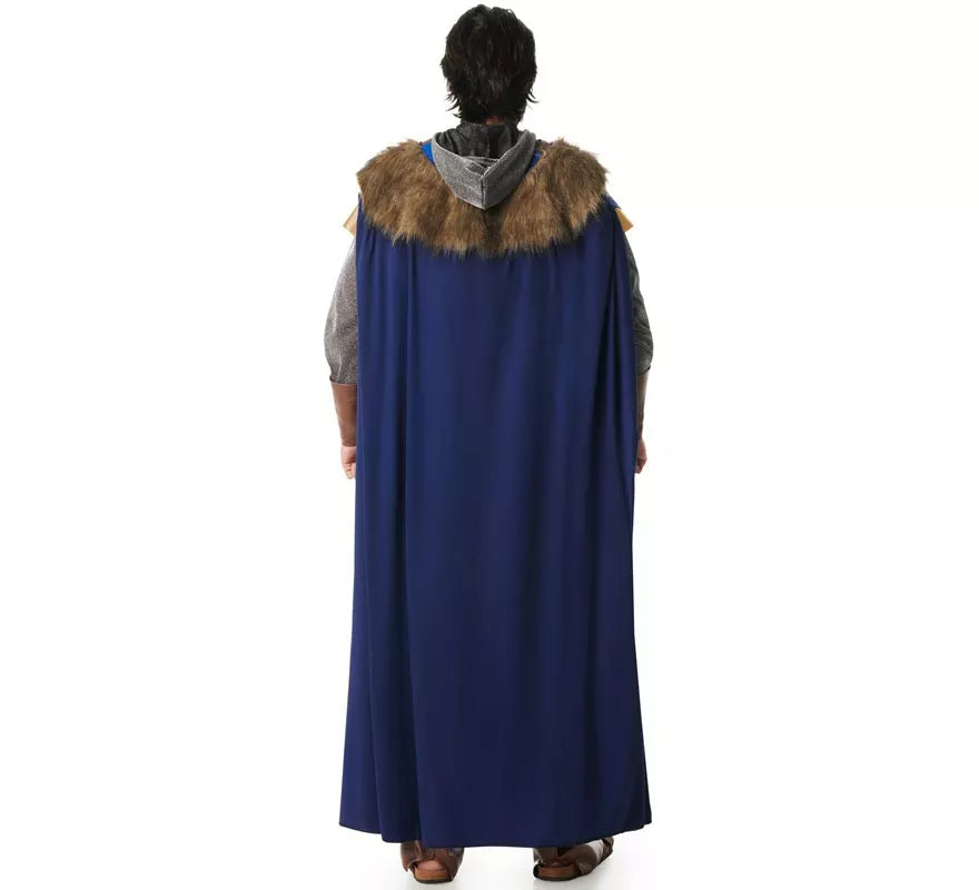 Translation missing: pt-PT.Disfraz de Caballero Medieval azul para hombre