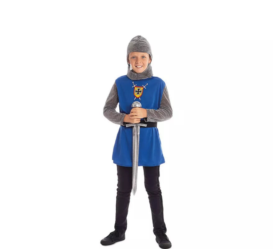 Translation missing: pt-PT.Disfraz de Caballero Medieval azul para niño