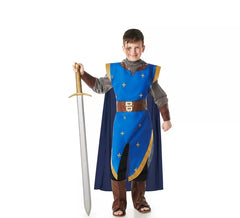Fato de Cavaleiro Medieval Azul para Meninos
