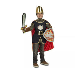Fato de cavaleiro medieval com acessórios para crianças