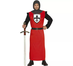 Fato de cavaleiro noturno medieval masculino