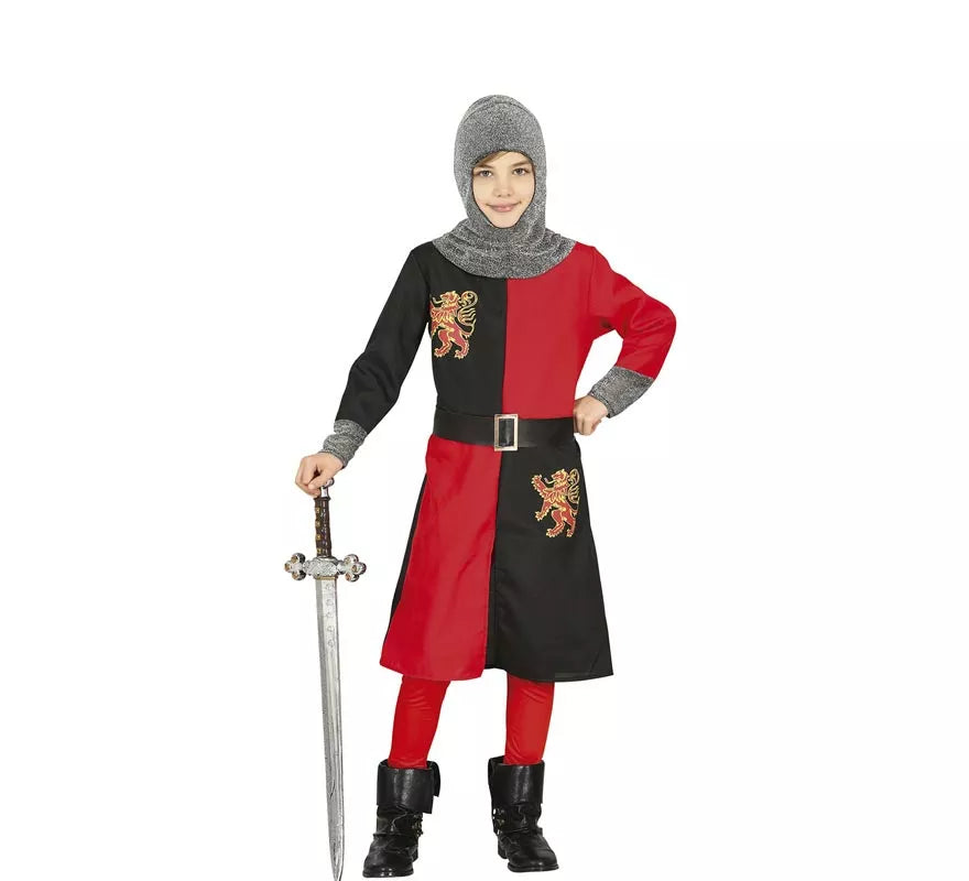 Translation missing: pt-PT.Disfraz de Caballero Medieval Oscuro para niño