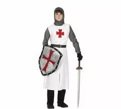 Fato de Cavaleiro Templário para adolescente
