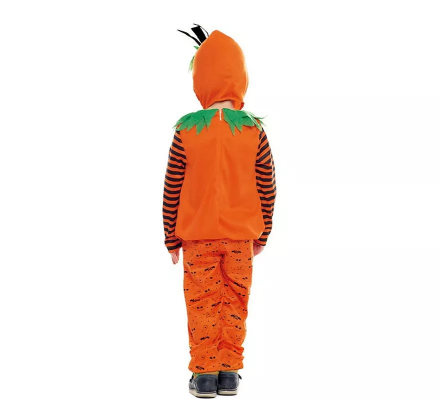 Translation missing: pt-PT.Disfraz de Calabaza a rayas con gorro para bebé y niños