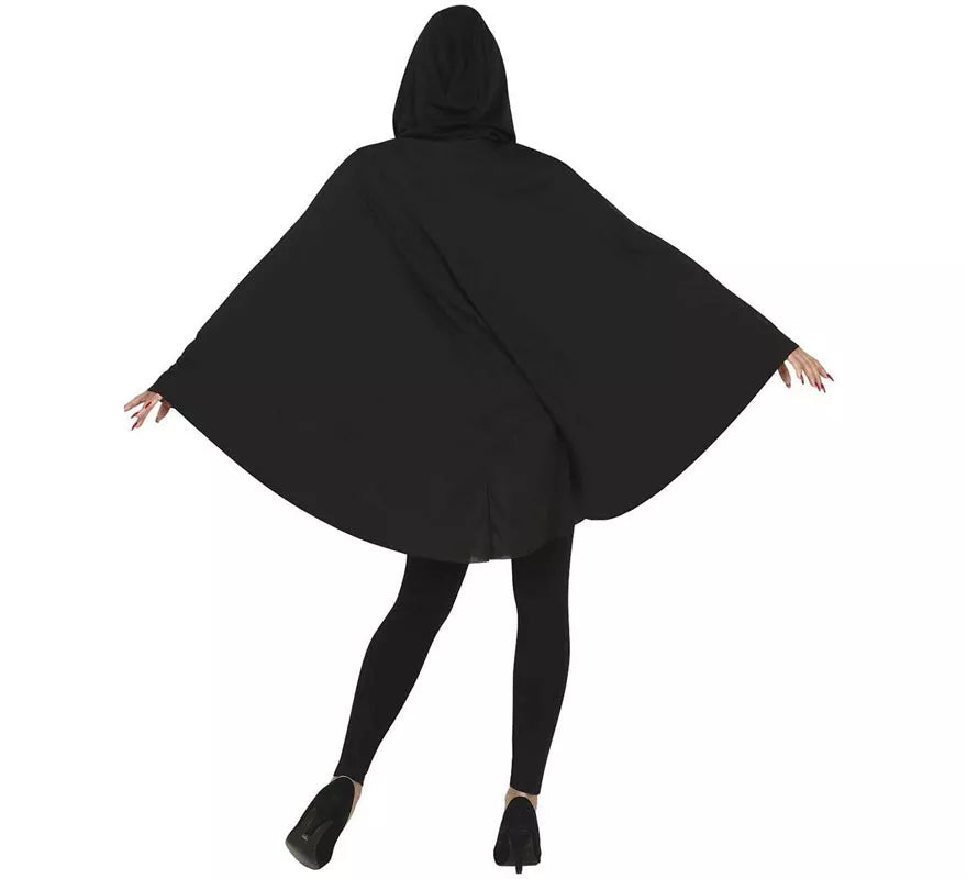 Translation missing: pt-PT.Disfraz de Calabaza en Poncho Negro para mujer