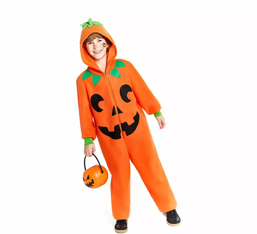Translation missing: pt-PT.Disfraz de Calabaza Sonriente para niño