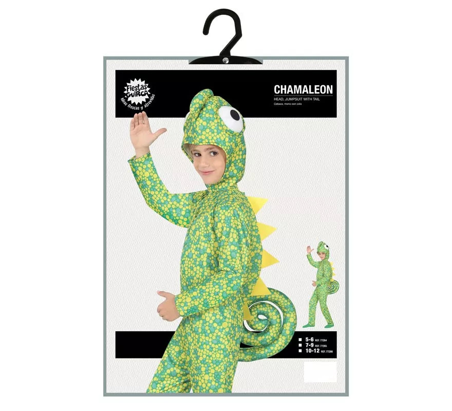 Translation missing: pt-PT.Disfraz de Camaleón Verde para niños
