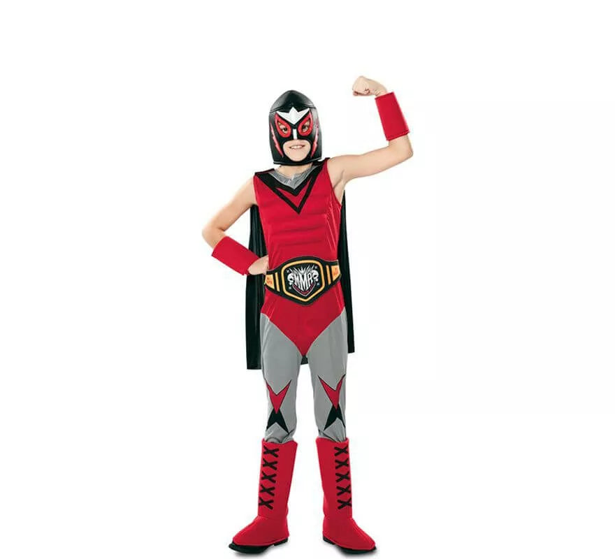 Translation missing: pt-PT.Disfraz de Campeón de Lucha Libre para niño