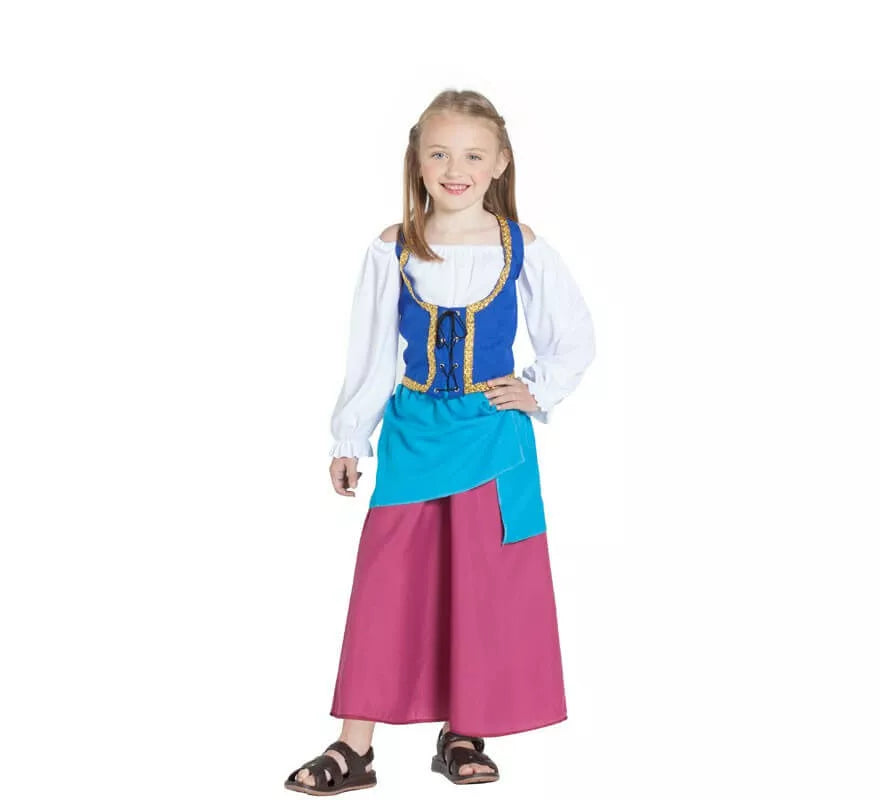 Translation missing: pt-PT.Disfraz de Campesina Medieval para niña