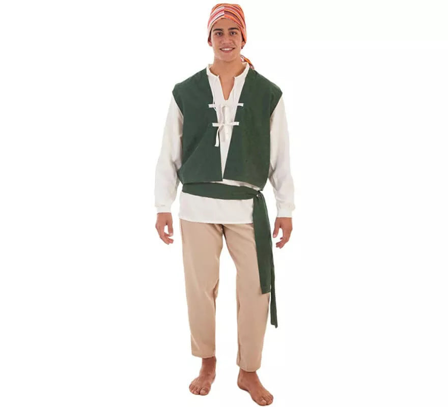 Translation missing: pt-PT.Disfraz de Campesino Carlos Medieval para hombre