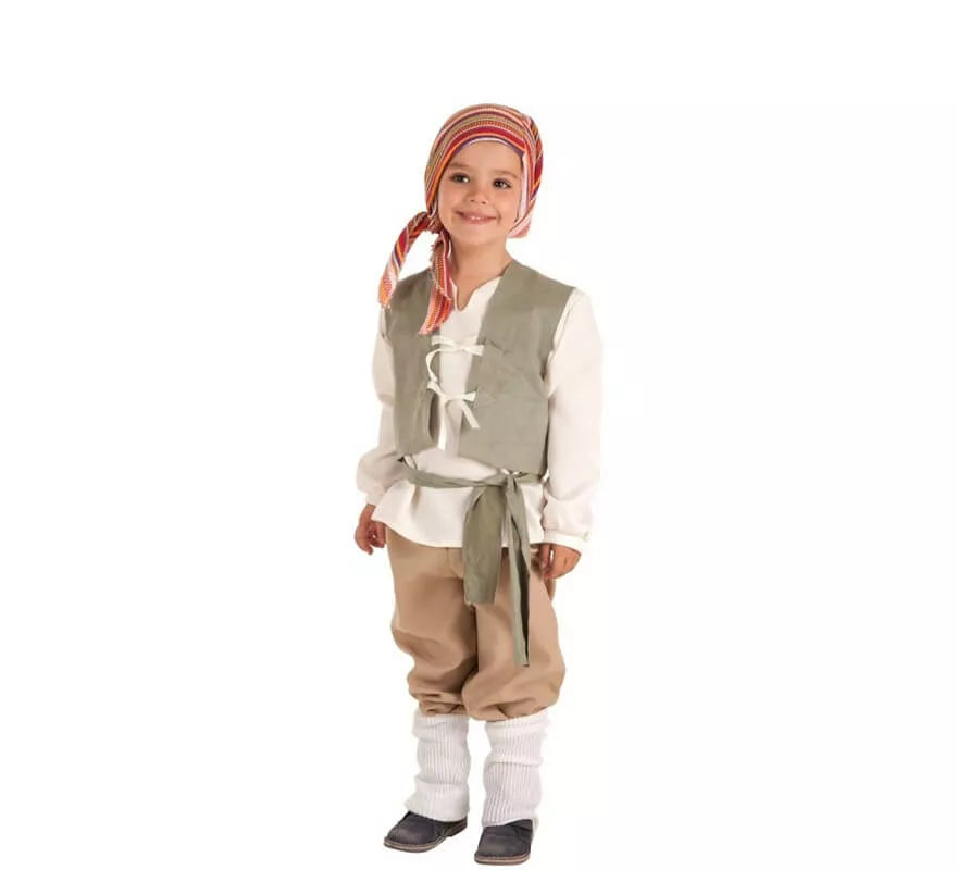 Translation missing: pt-PT.Disfraz de Campesino Medieval Carlos para niño