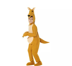 Fato de canguru australiano castanho para criança