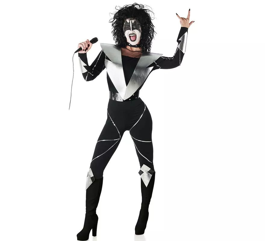 Translation missing: pt-PT.Disfraz de Cantante de Rock maquillada para mujer