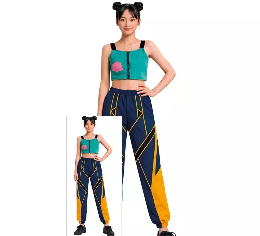 Disfraz de Cantante K-Pop Star Lotus Lite para mujer