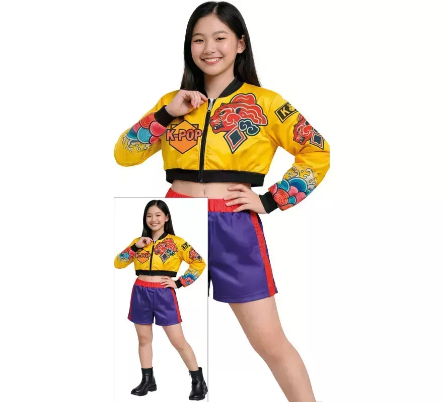 Translation missing: pt-PT.Disfraz de Cantante K-Pop Star Nova Lite para niña