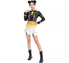 Fato de Cantora K-Pop Star Silver Lite para adolescente