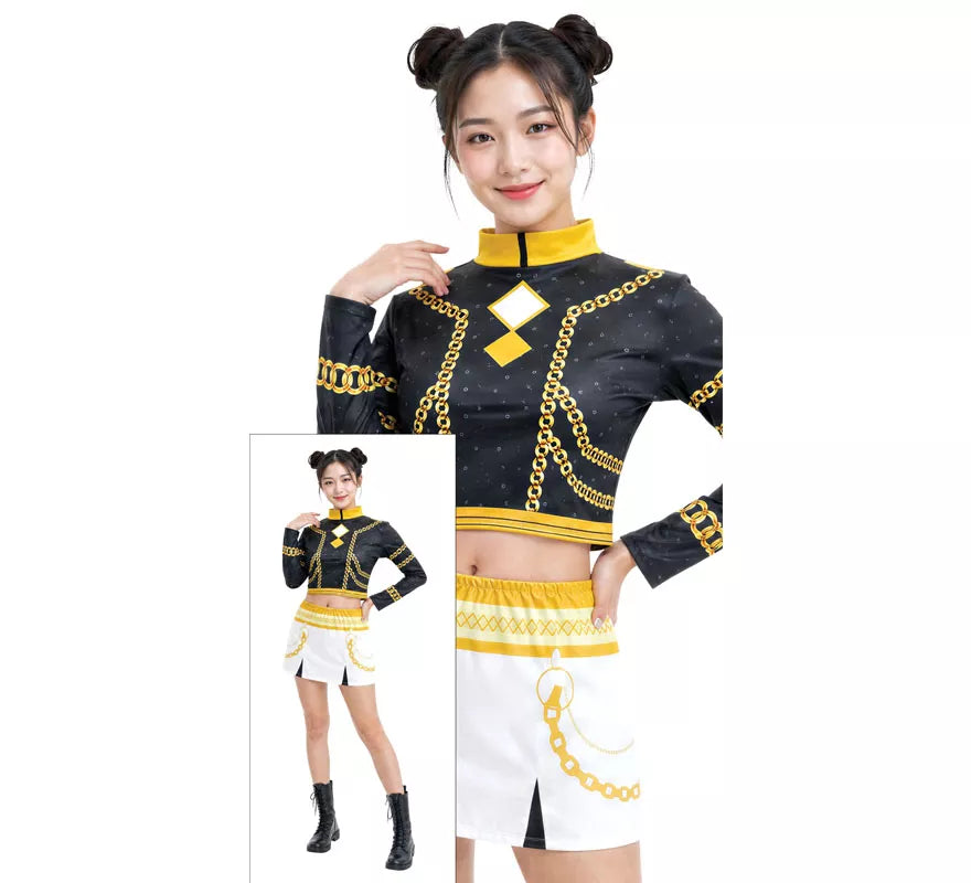 Translation missing: pt-PT.Disfraz de Cantante K-Pop Star Silver Lite para adolescente