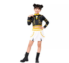 Fato de Cantora K-Pop Star Silver Lite para menina