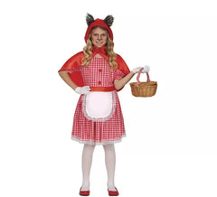 Fato de lobo Chapeuzinho Vermelho para meninas