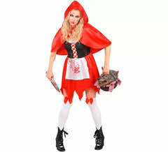 Fato de Capuchinho Vermelho Zombie para mulher