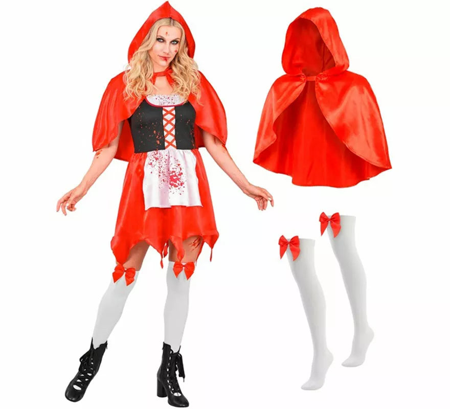 Translation missing: pt-PT.Disfraz de Caperucita Zombie para mujer